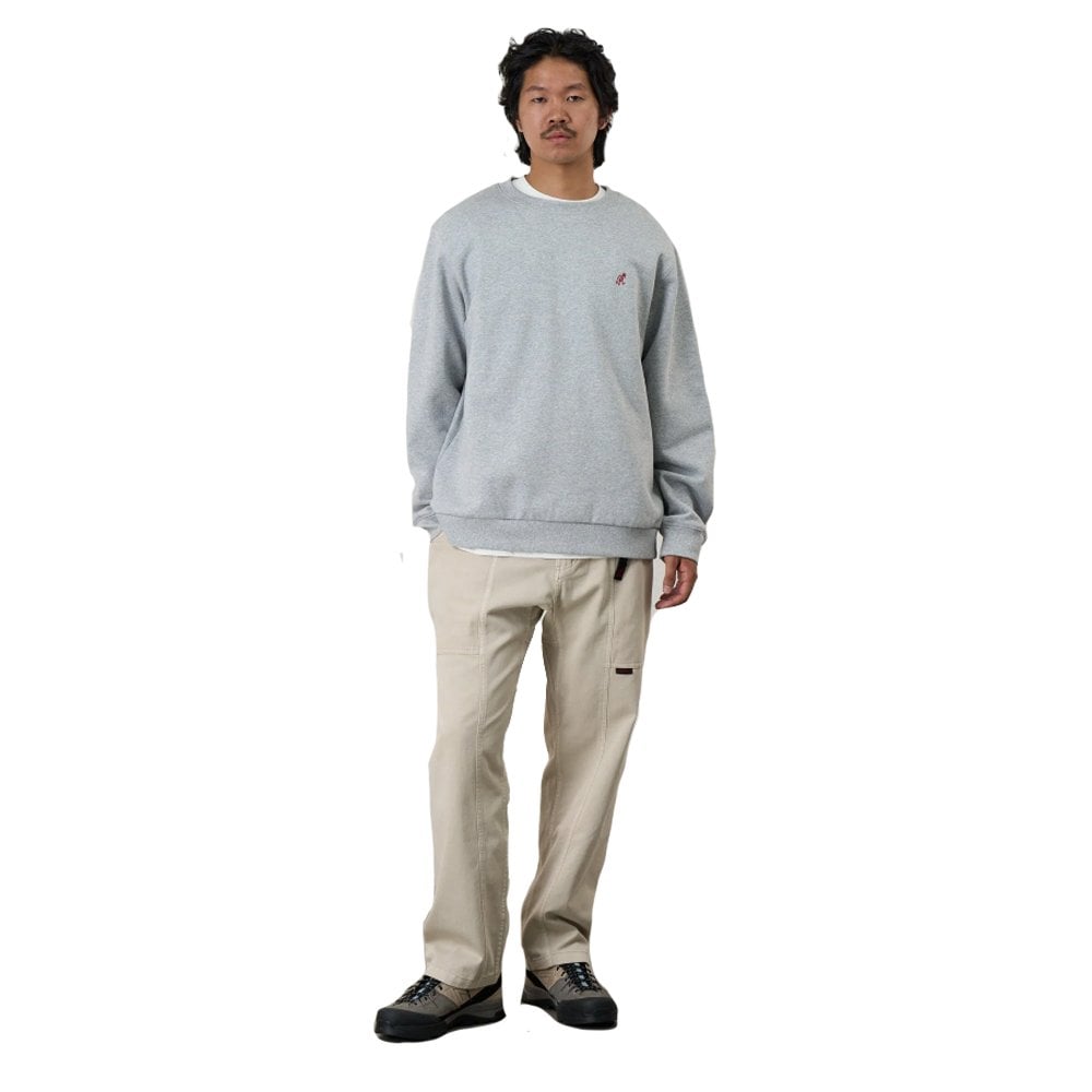 One Point Crewneck Sweatshirt - Heather Grey