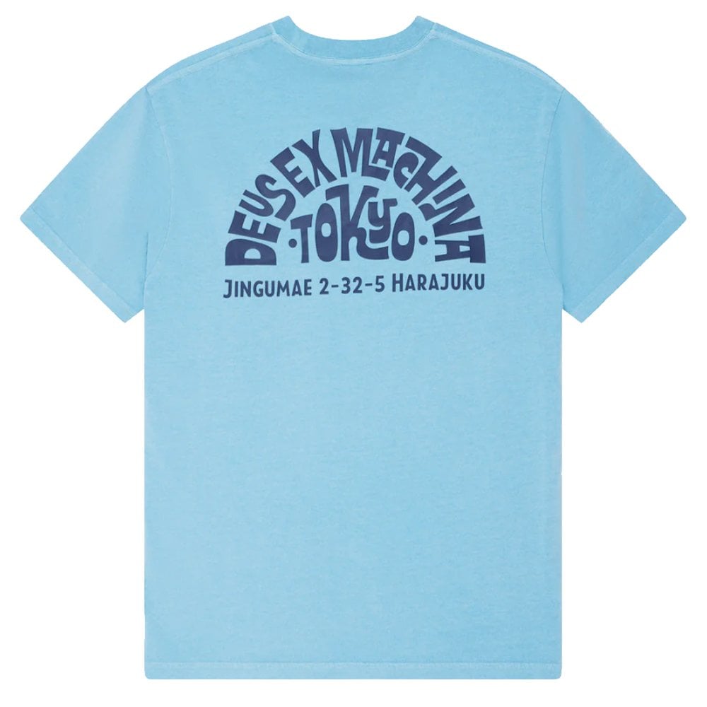 Tokyo Address T-Shirt  - Bonnie Blue