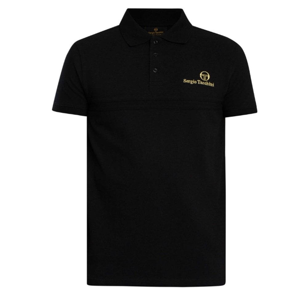 Supermac Primo Polo Shirt  - Black/Gold
