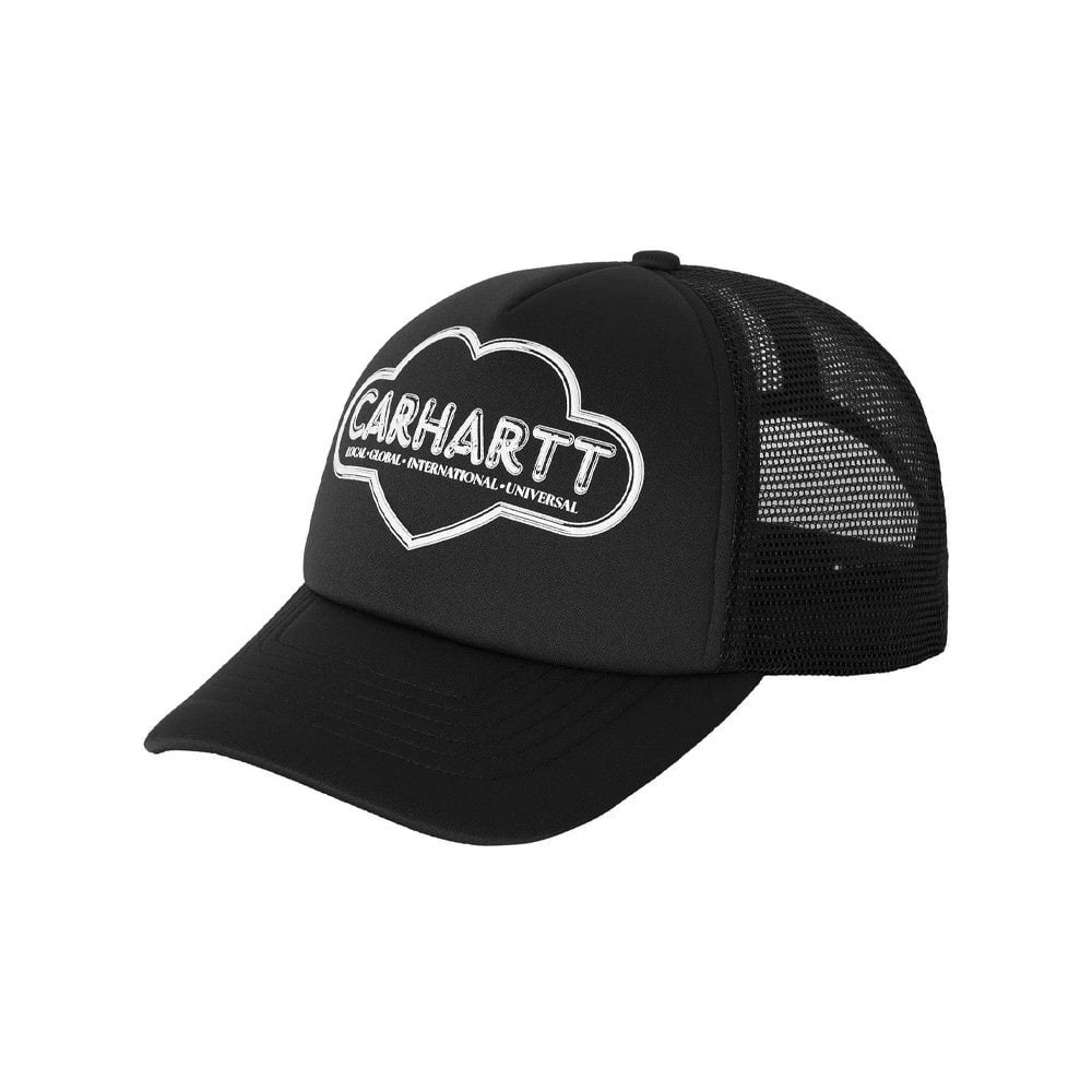 Cloud Heart Trucker Cap - Black