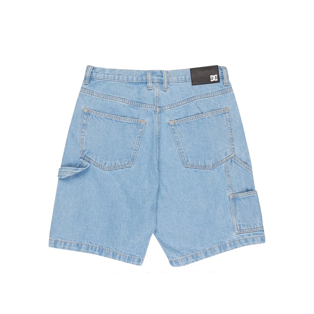 Baggy Denim Carpenter Shorts - Blue