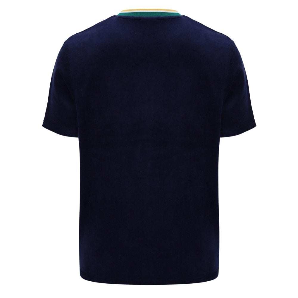 Monte Velour T-Shirt - Maritime Blu