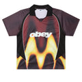 Blurred Soccer Jersey - Burnt Red
