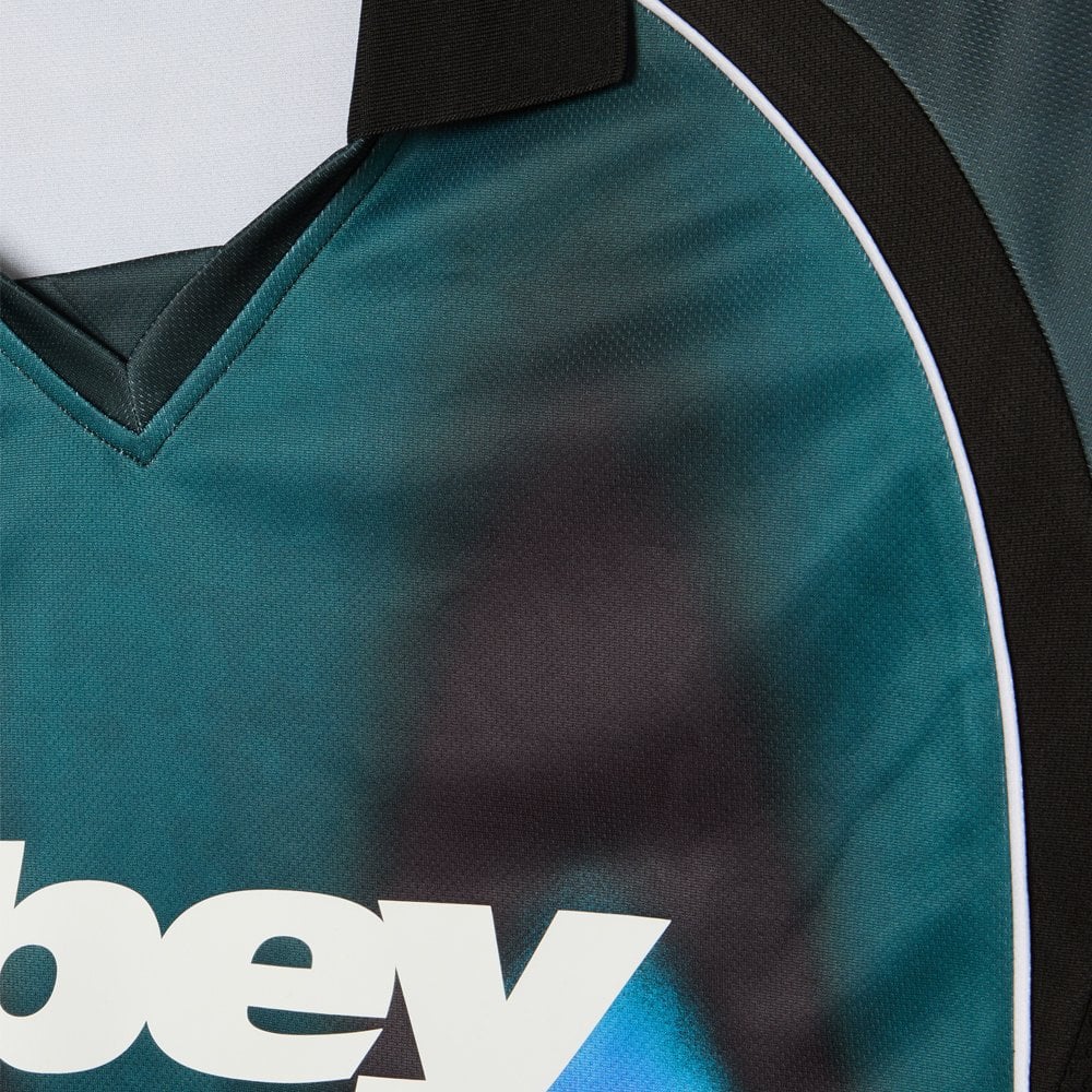 Blurred Soccer Jersey - Dark Teal
