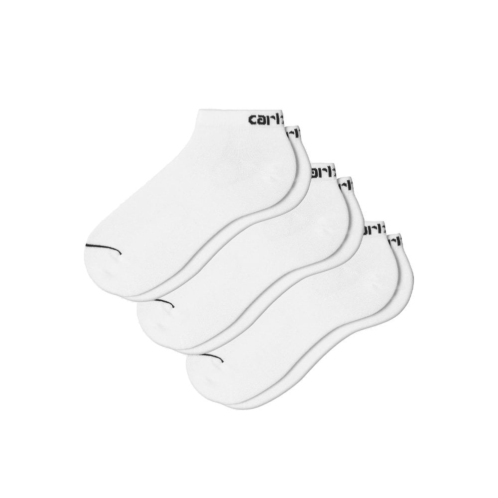 Script Sneakers Socks - White/Black