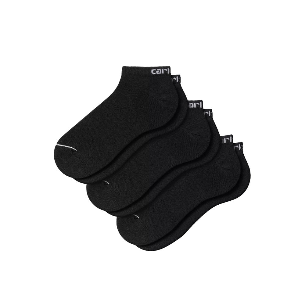 Script Sneakers Socks - Black/White