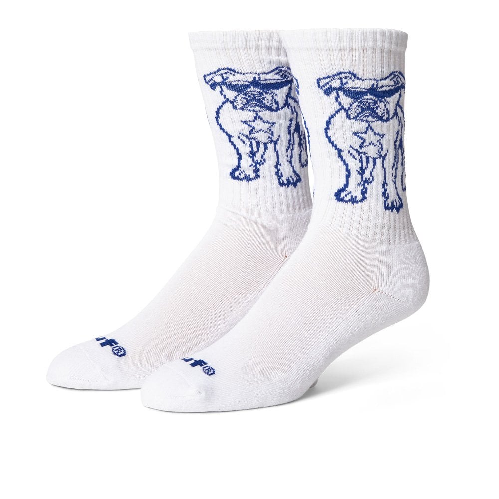 Star Pup Crew Socks - White
