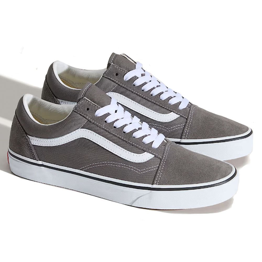 Old Skool - Pewter/White