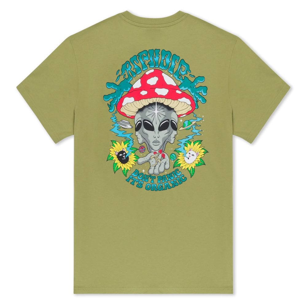 Don't Panic T-Shirt - Light Forest