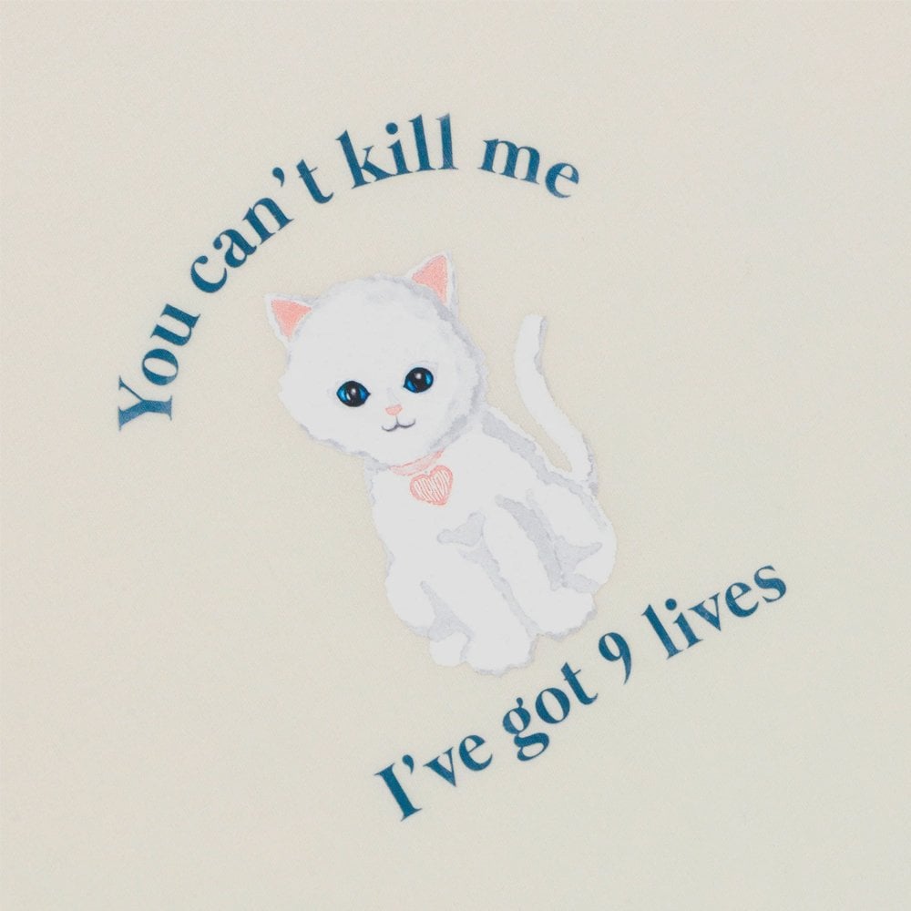 9 Lives T-Shirt - Bone