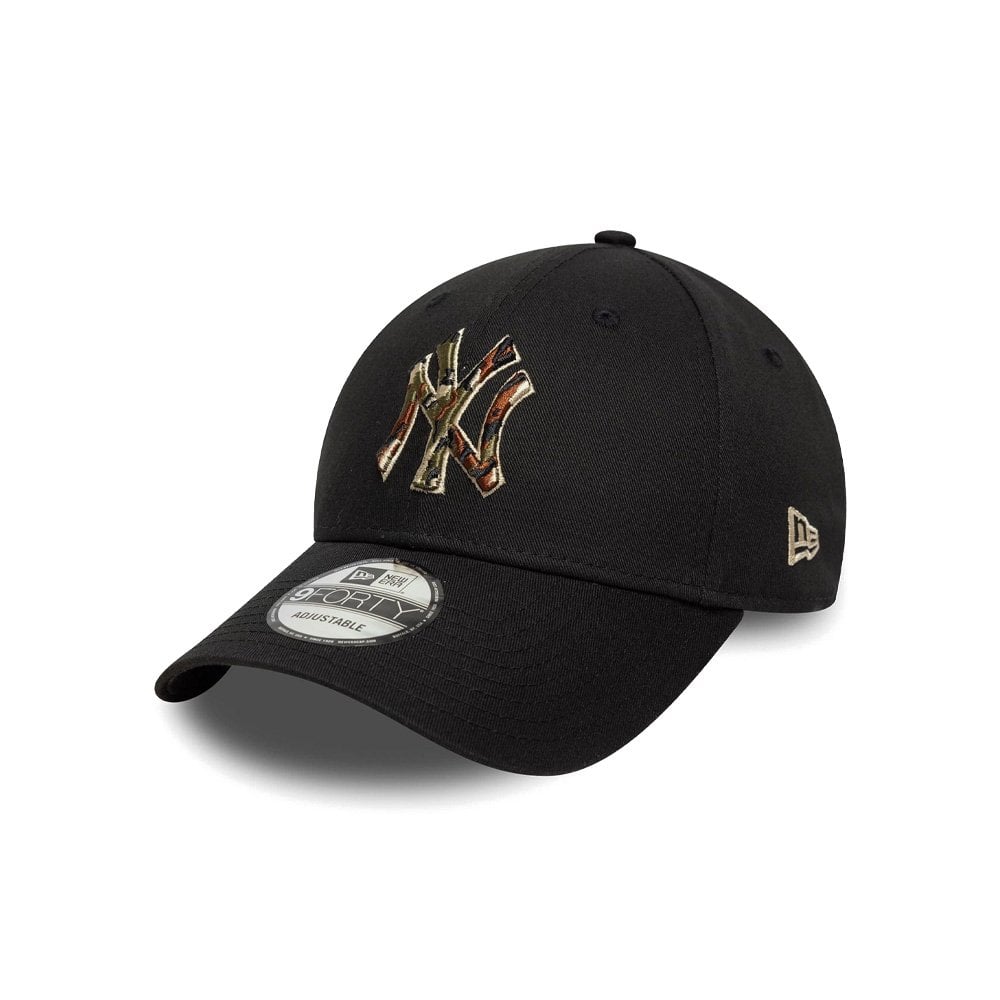 MLB Outline Camo 9FORTY Cap - Ny Black