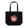 Canvas Spoiled Tote Bag  - Black
