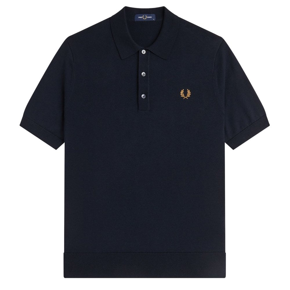 Supima® Cotton Knitted Shirt - Navy