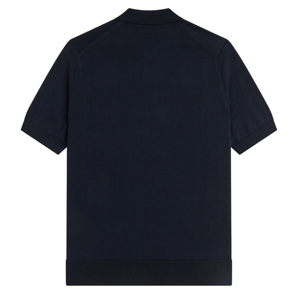 Supima® Cotton Knitted Shirt - Navy