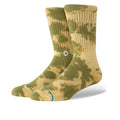 Spotty Dye Crew Sock - Olive