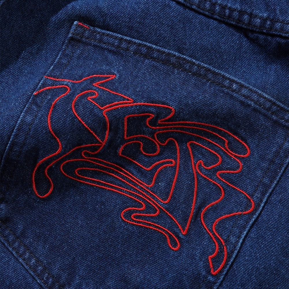 Drummer Baggy Denim Jeans - Raw Dk Indi
