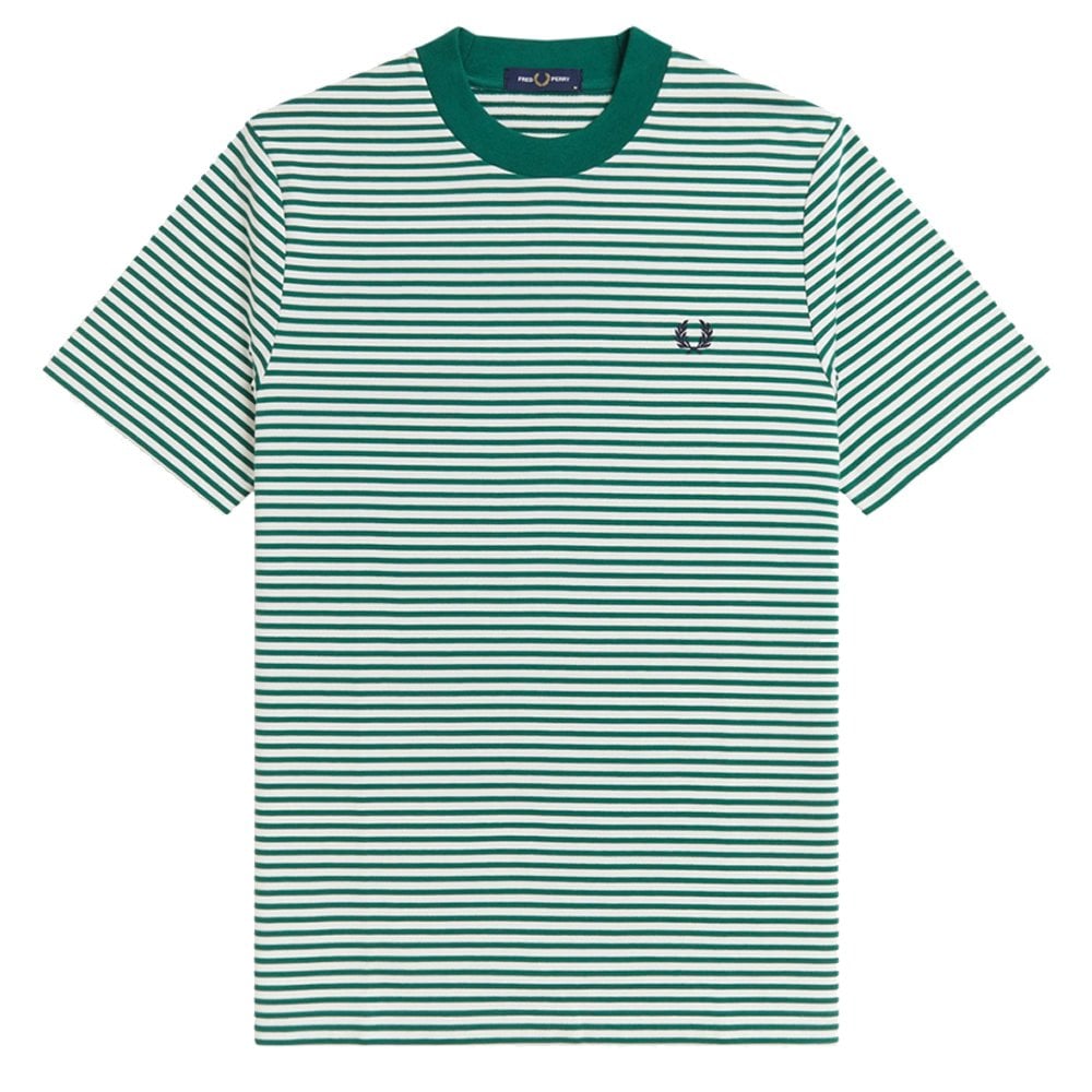 Fine Stripe Heavyweight T-Shirt - Sport Green