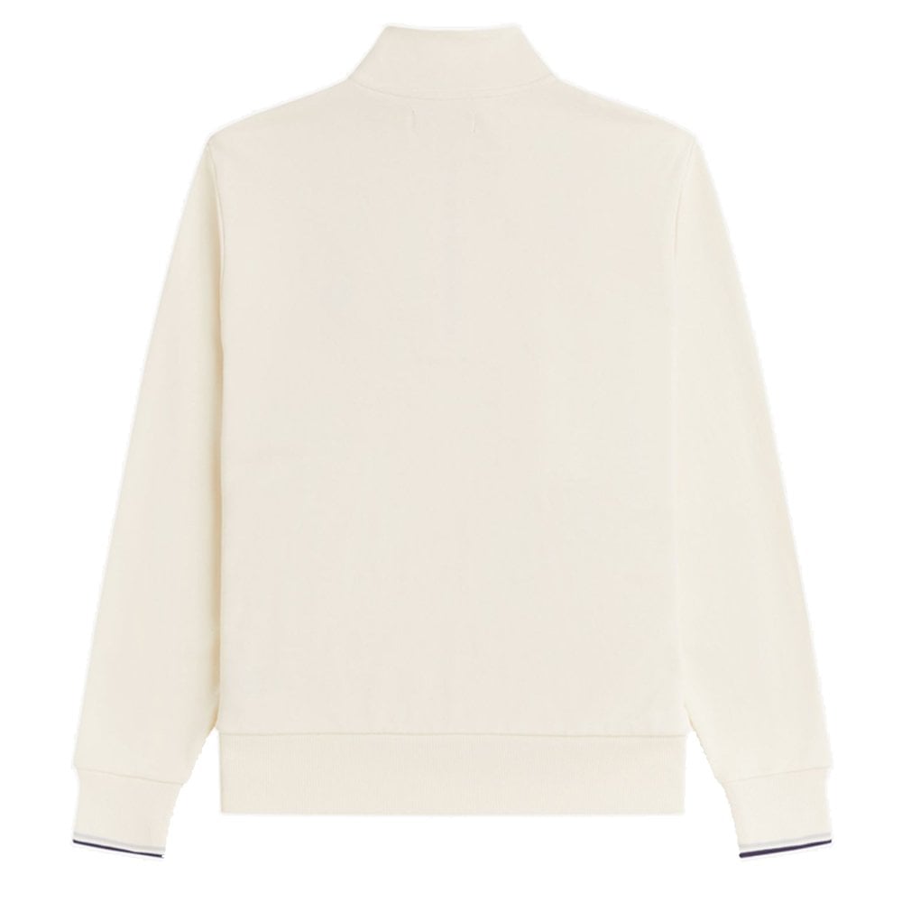 Half Zip Sweatshirt - Ecru/Dsk Blu