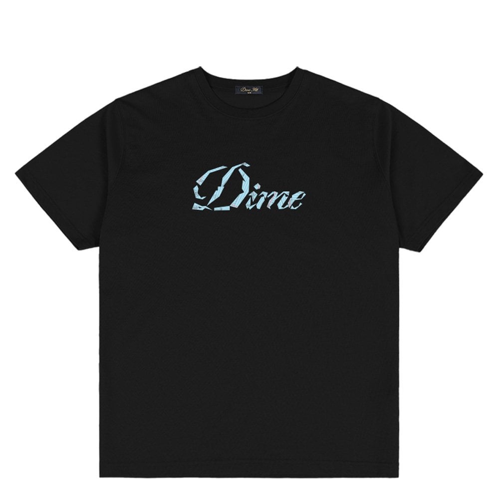 Cursive Paper Cut T-Shirt - Black