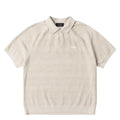 Cable Knit Polo - Oatmeal