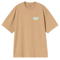 Luggage Label T-Shirt  - Dusty H Brwn