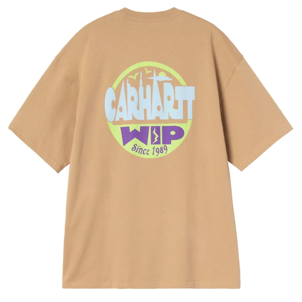 Luggage Label T-Shirt  - Dusty H Brwn