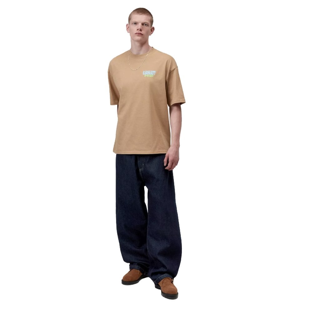 Luggage Label T-Shirt  - Dusty H Brwn