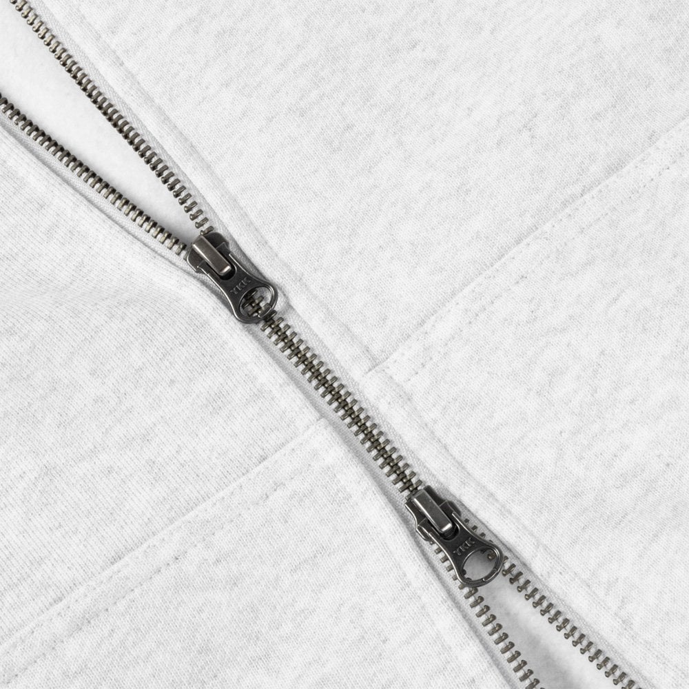 Classic Small Logo Zip Hoodie - Ash