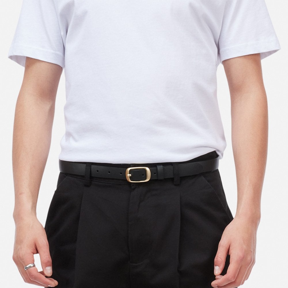Dress Leather Belt - Black