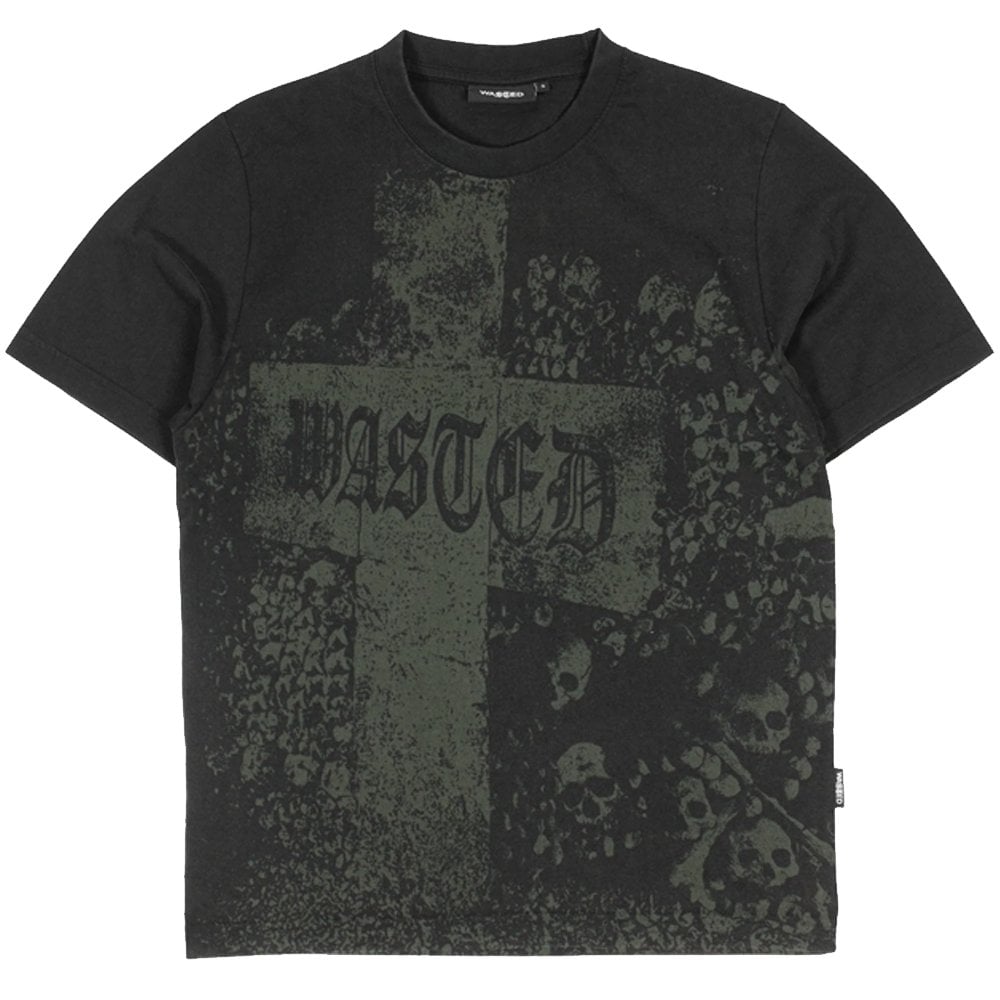 Catacombs Boxy T-Shirt - Faded Black