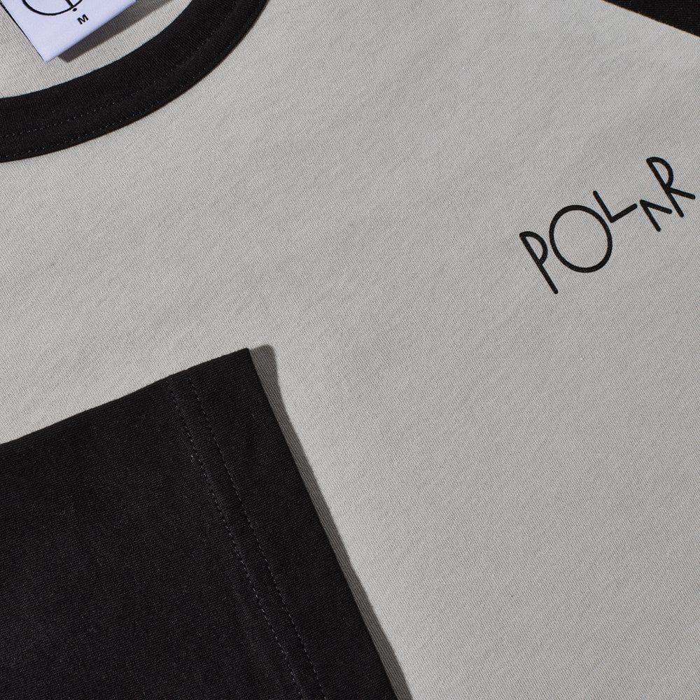 3/4 Sleeve T-Shirt  - Black/Silver