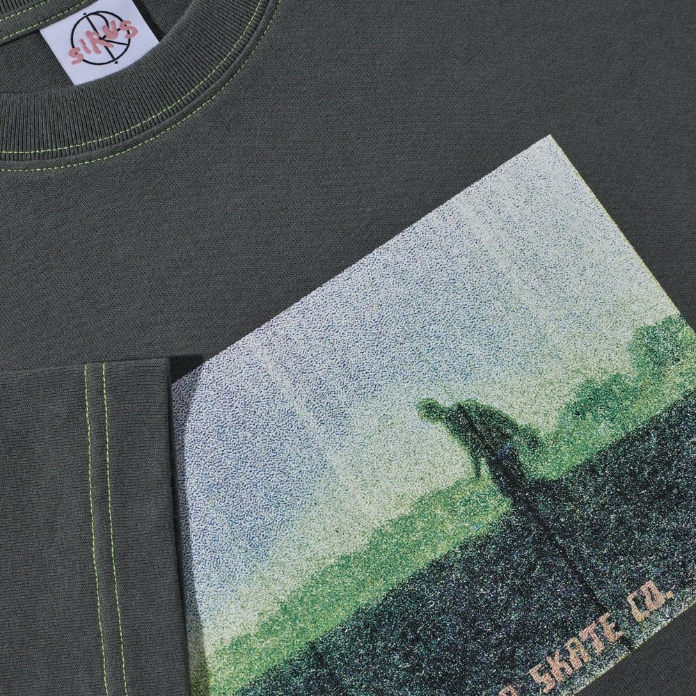 Beach Walk Contrast T-Shirt - Graph/Green
