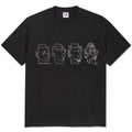 8 Heads Contrast T-Shirt - Black
