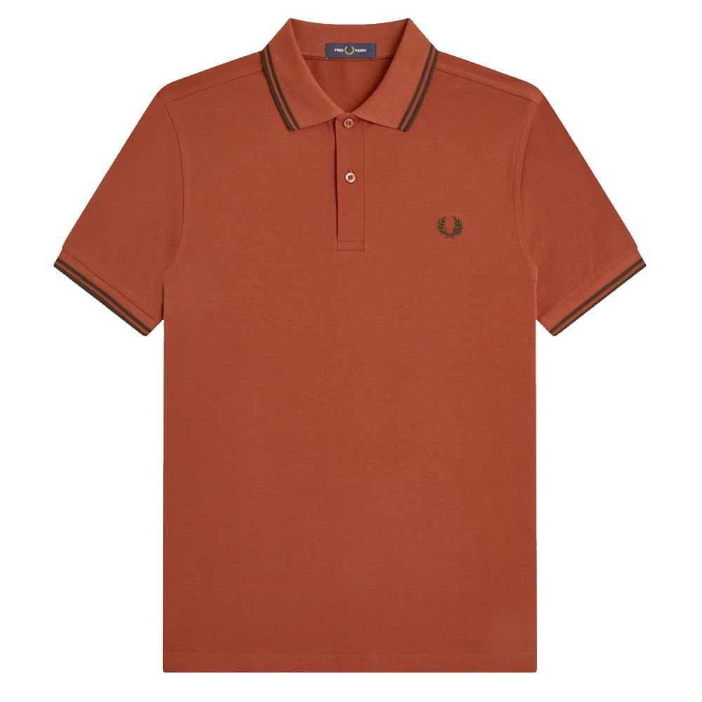 M3600 Polo Shirt - Brandy/Green