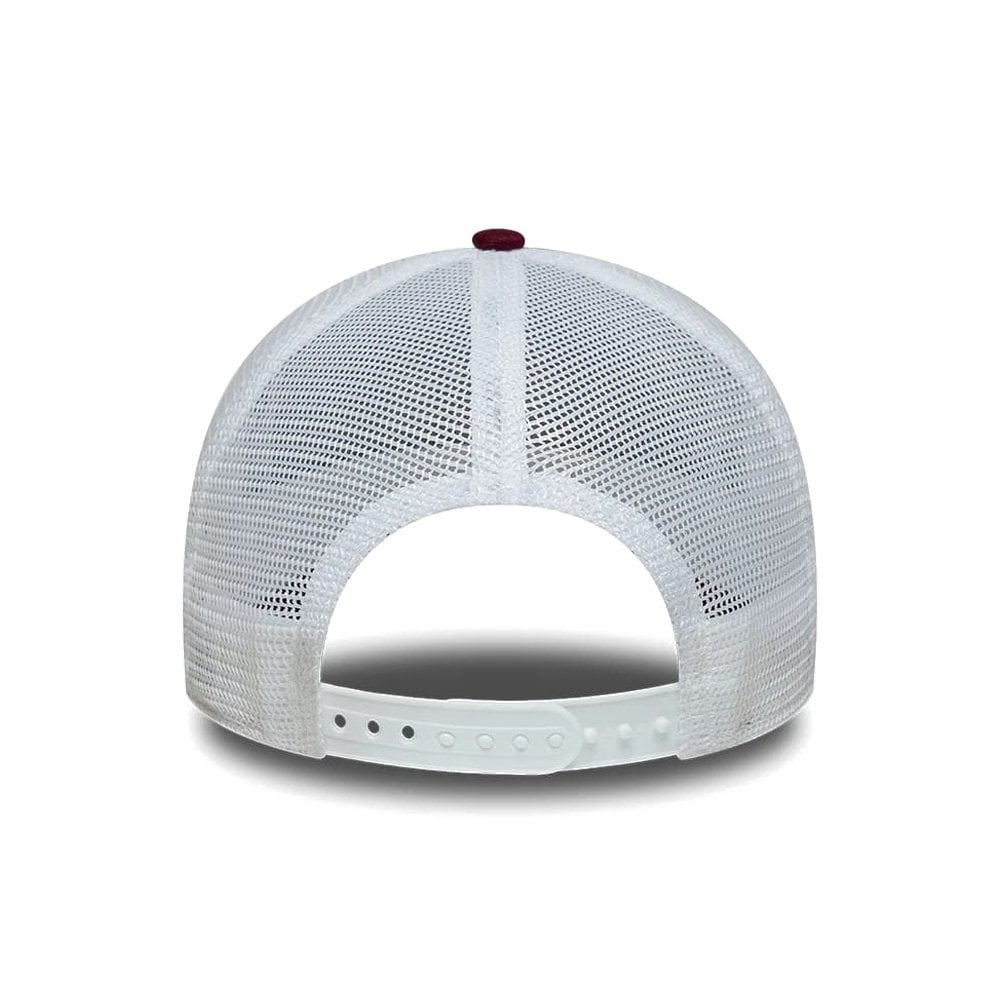 Athletics MLB League Essential 9FORTY A-Frame Trucker Adjustable Cap - Oa Burg/Wht