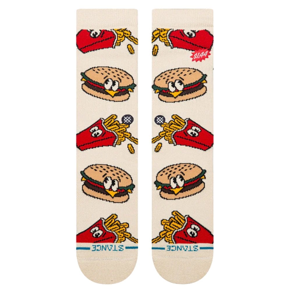 Combo Meal Crew Sock - Tan