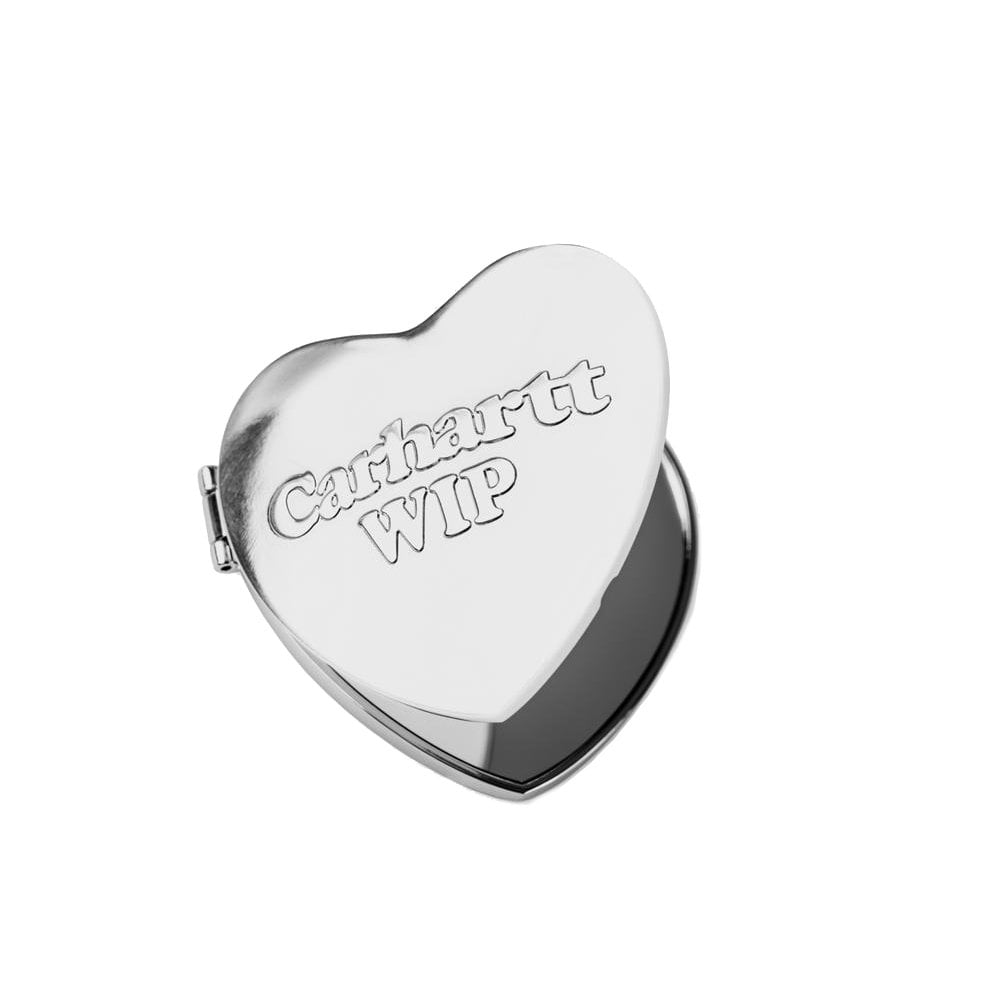 Heart Pocket Mirror  - Silver
