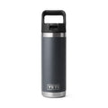 Rambler 18 oz (532 ml) Bottle With Straw - Charcoal