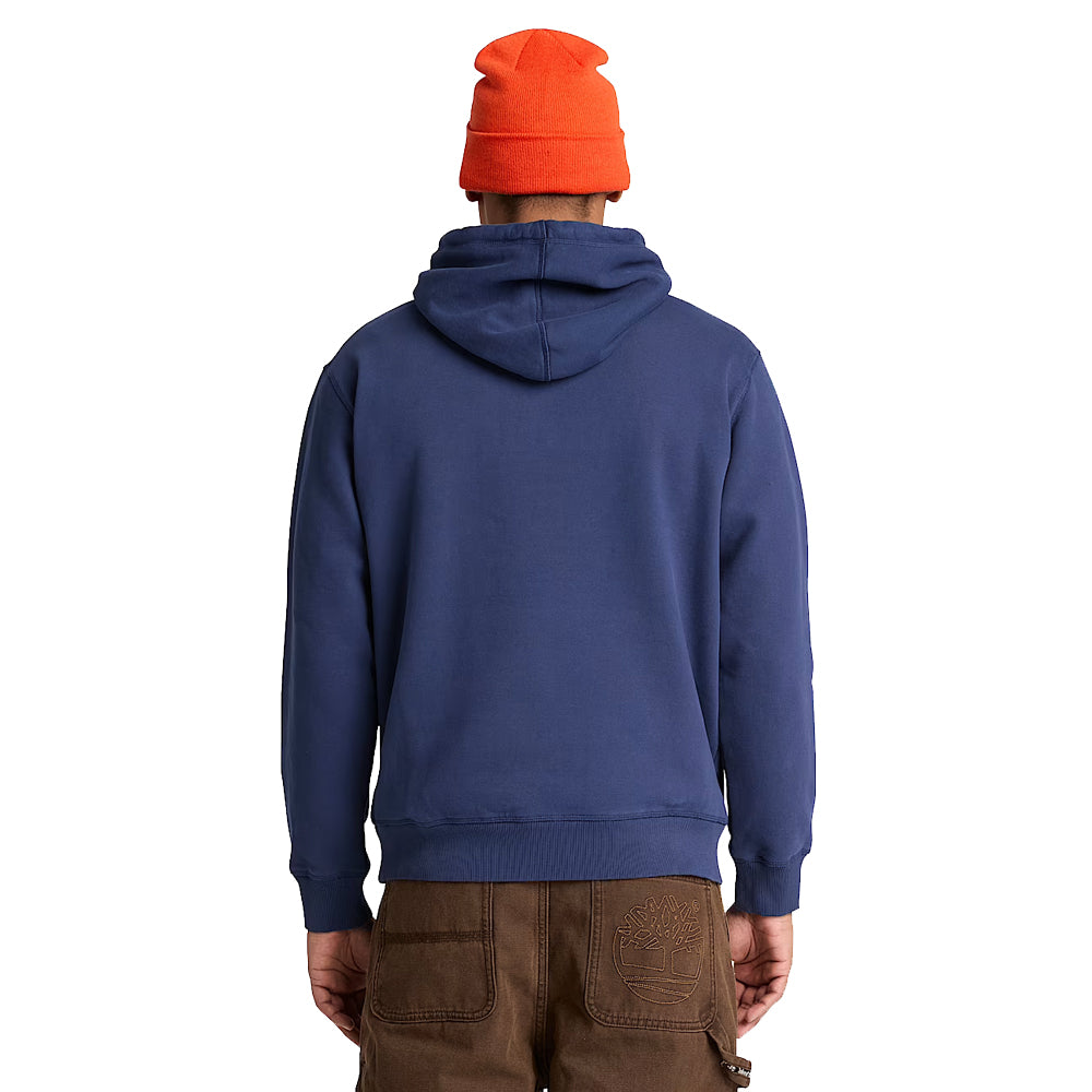 Established 1973 Embroidered Logo Hoodie - Dark Blue