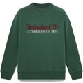 Established 1973 Embroidered Logo Crew Sweatshirt - Dark Green