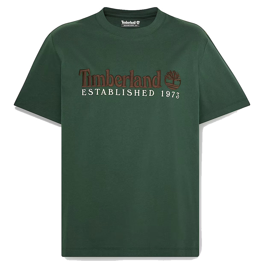 Established 1973 Embroidered T-Shirt - Dark Green