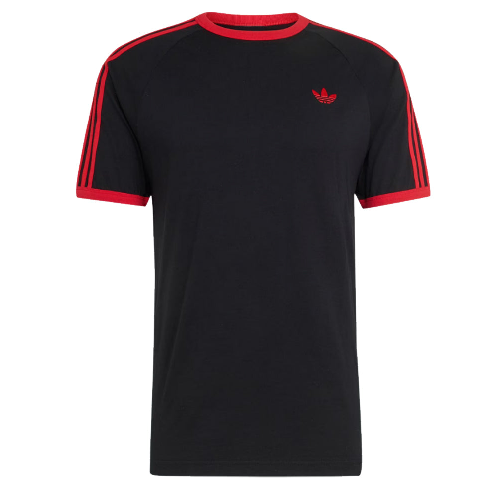 3-Stripes T-Shirt  - Black/Red