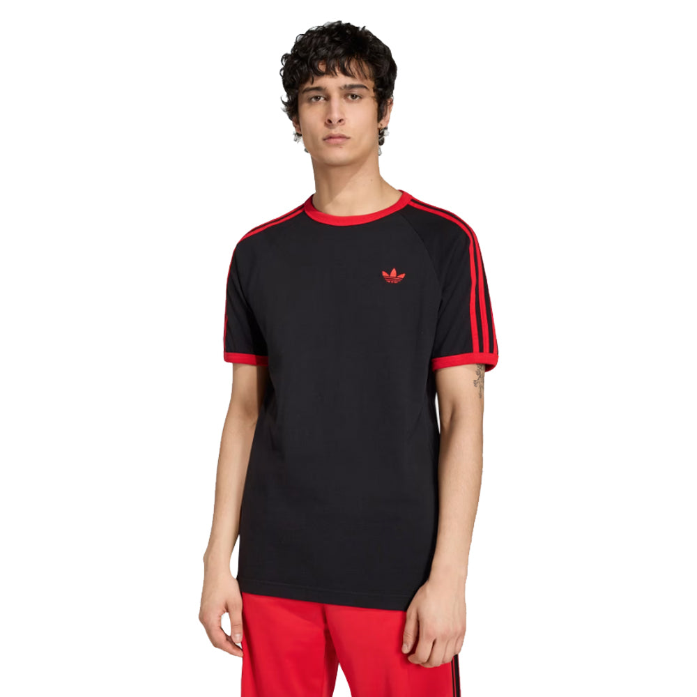 3-Stripes T-Shirt  - Black/Red