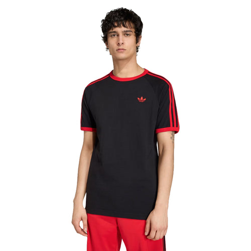 3-Stripes T-Shirt  - Black/Red