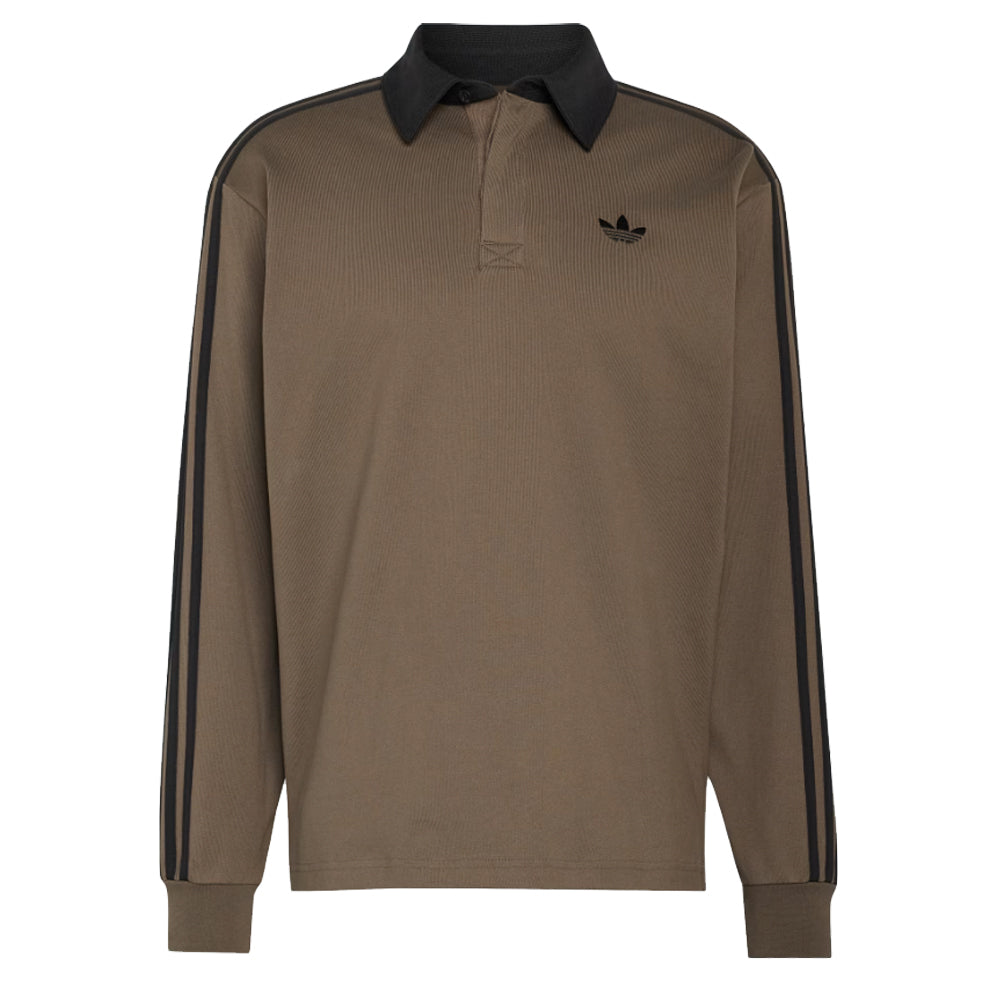 3 Stripes Rugby Long Sleeve Polo Shirt - Branch