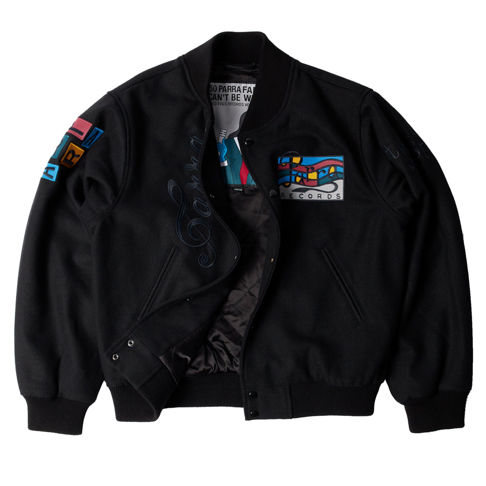 All The Best Varsity Jacket - Black