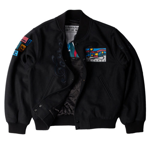 All The Best Varsity Jacket - Black