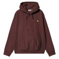 Hooded American Script Sweatshirt - Amarone