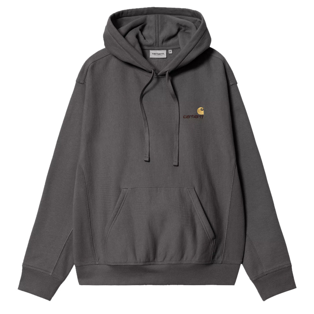 Hooded American Script Sweatshirt - Graphite