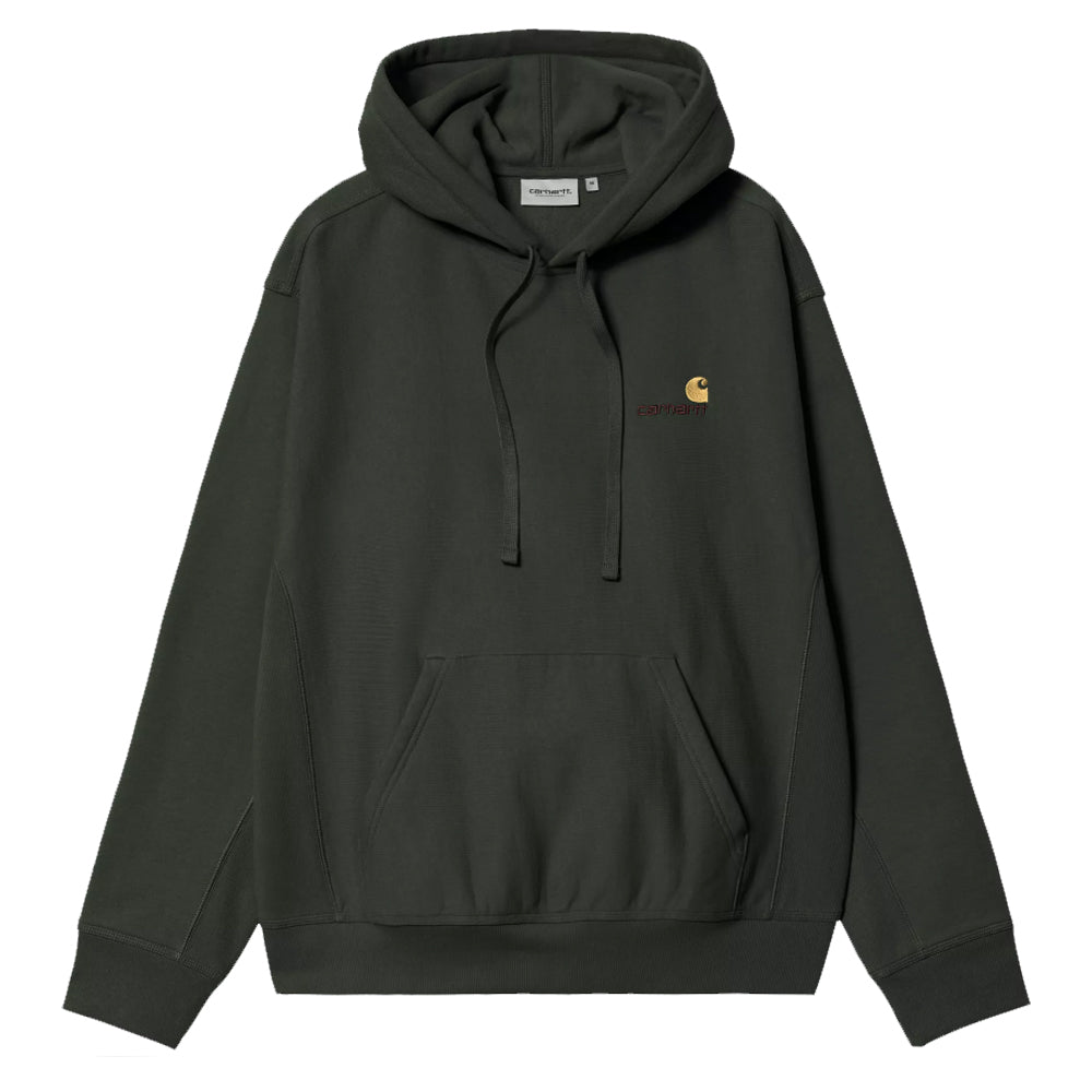Hooded American Script Sweatshirt - Raven